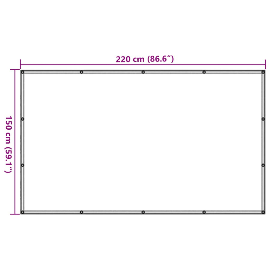 Aanhangwagennet 1,5x2,2 m HDPE groen