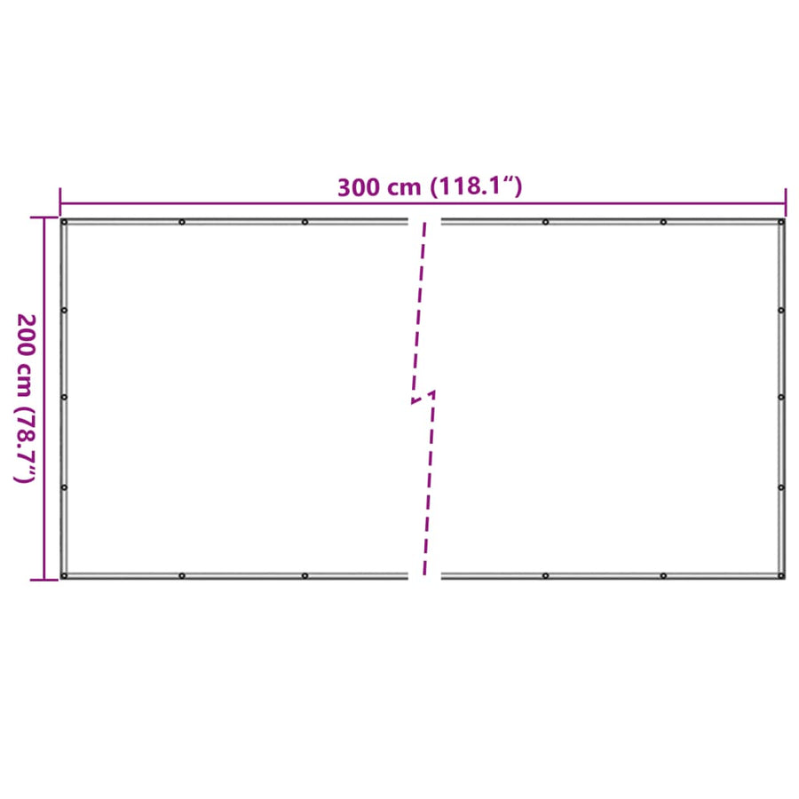 Aanhangwagennet Hdpe 2 x 3 m Groen