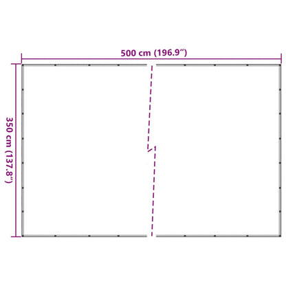 Aanhangwagennet 3,5X5 M Hdpe 3.5 x 5 m Groen