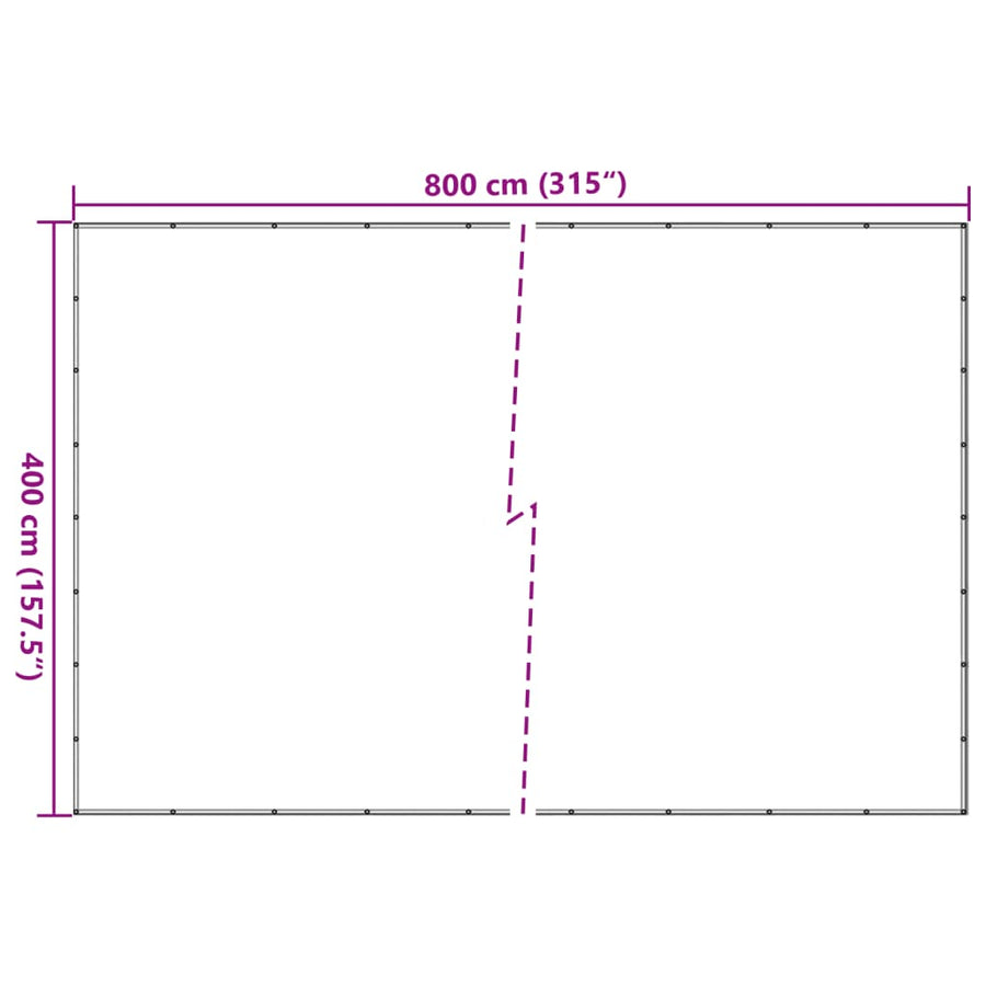 Aanhangwagennet 4x8 m HDPE groen