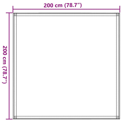 Tenttapijt Hdpe Lichtgroen 200 x 200 cm