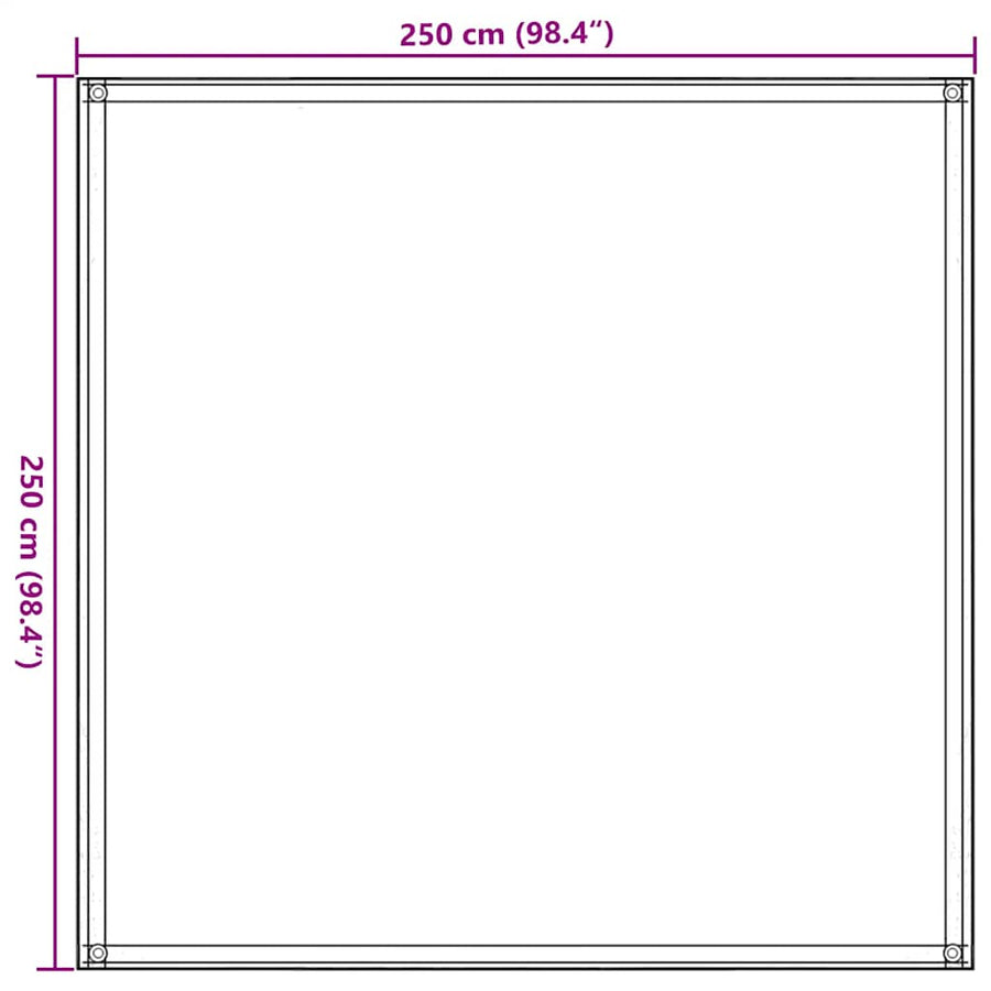 Tenttapijt Hdpe Lichtgroen 250 x 250 cm