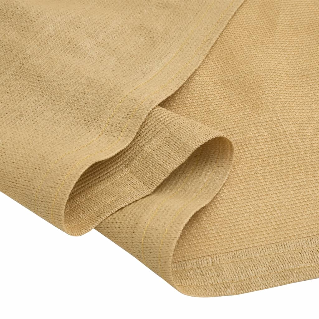 Tenttapijt 200x200 cm HDPE zandkleurig