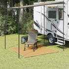 Tent carpet 200x200 cm HDPE sand-coloured