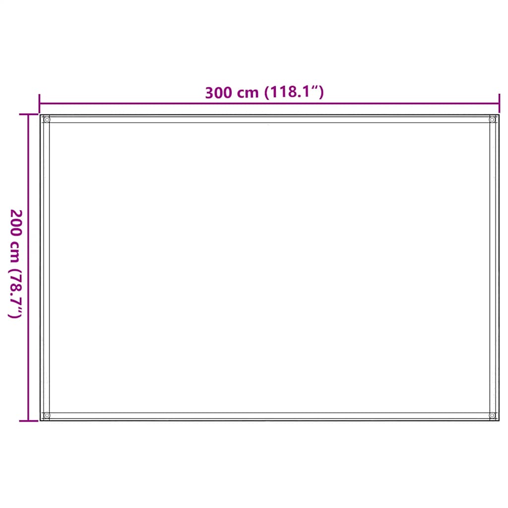 Tenttapijt 200x300 cm HDPE zandkleurig