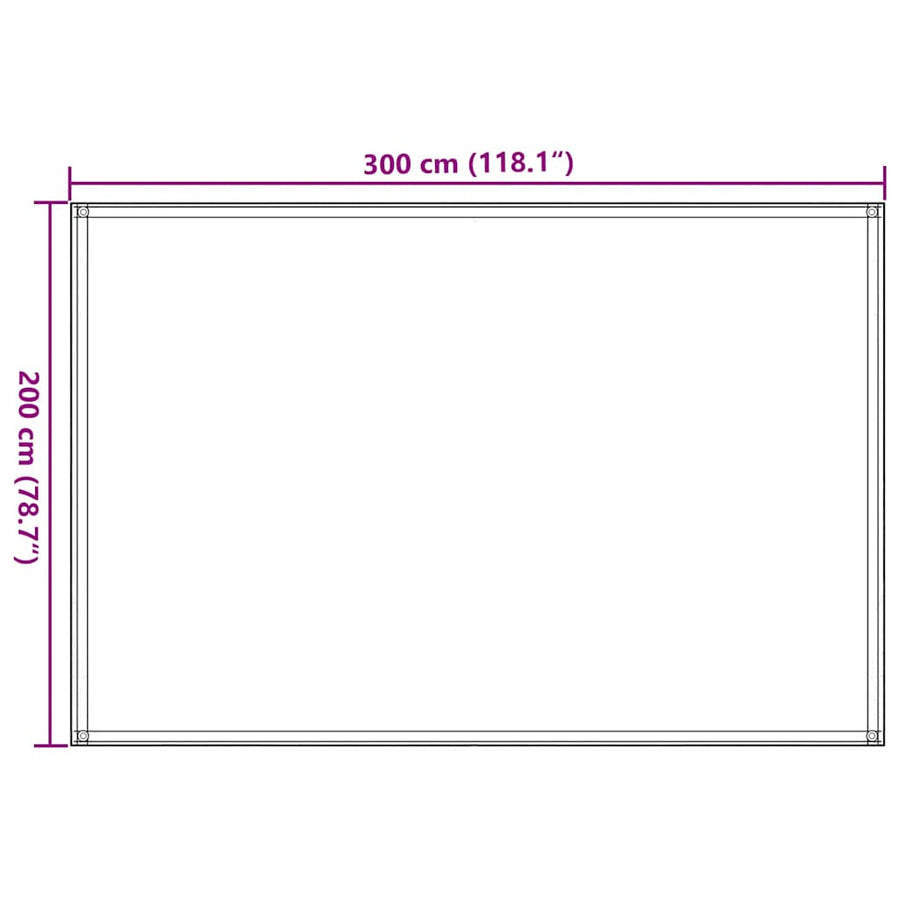 Tenttapijt 200x300 cm HDPE zandkleurig