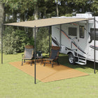 Tent carpet 250x350 cm HDPE sand-colored