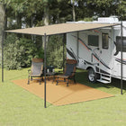 Awning carpet 250x450 cm HDPE sand-coloured