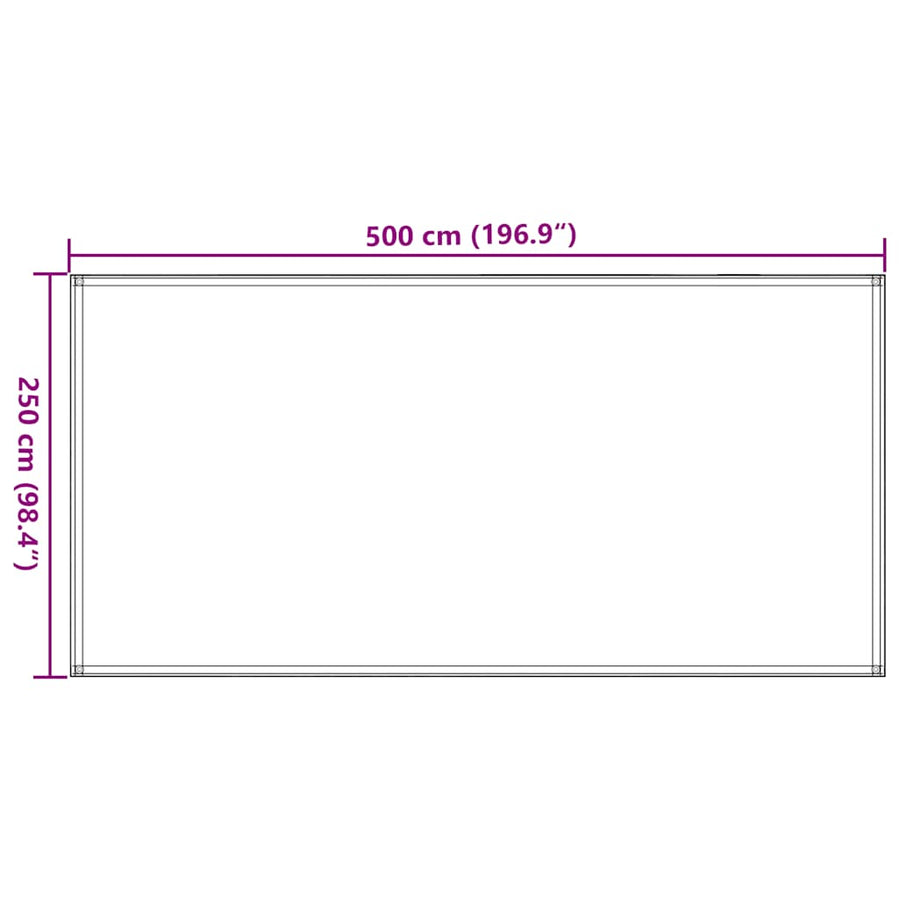 Tenttapijt Hdpe Kleurig 250 x 500 cm