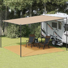 Tent carpet 400x400 cm HDPE sand-colored