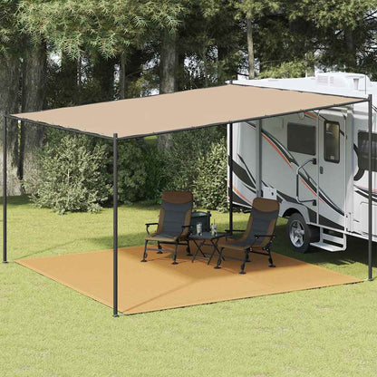 Tenttapijt 400x400 cm HDPE zandkleurig
