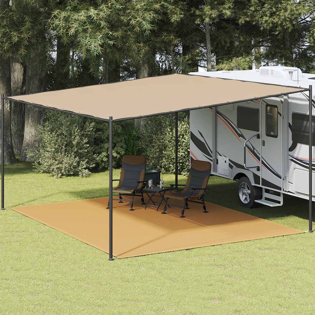 Tenttapijt 400x500 cm HDPE zandkleurig