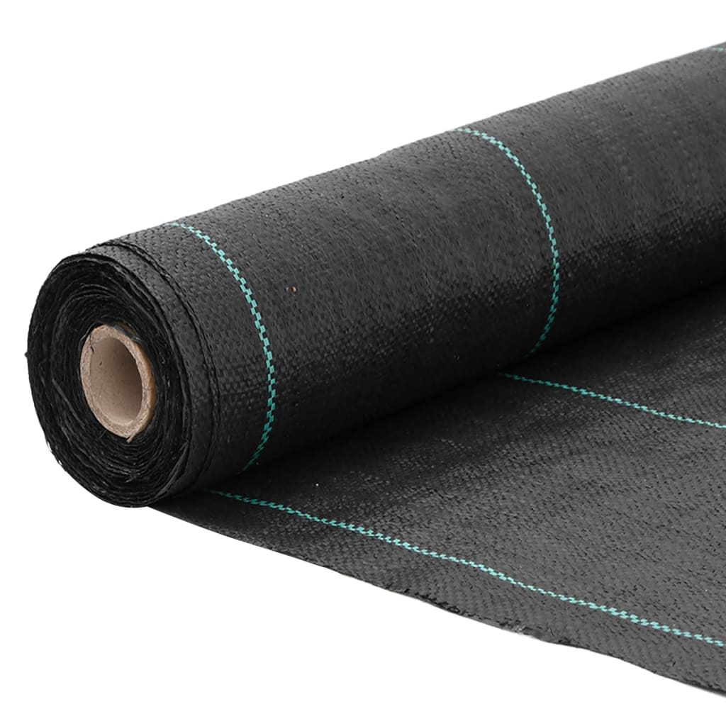 Worteldoek 0,5x100 m PP zwart