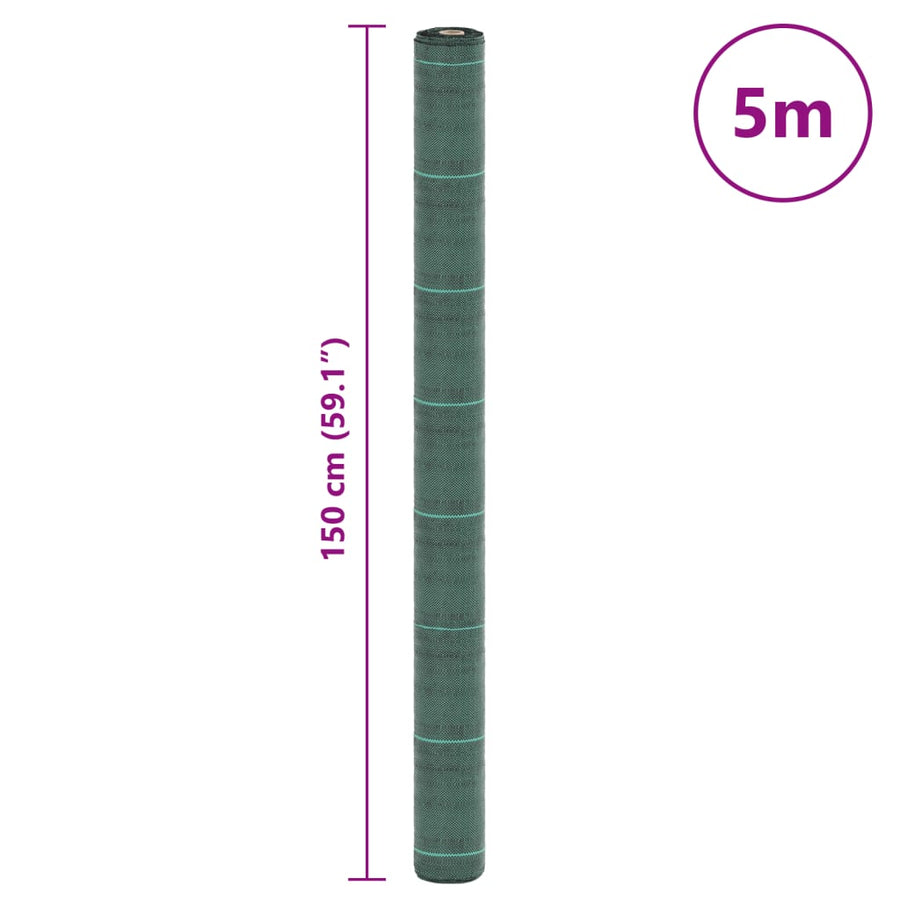 Worteldoek 1,5x5 m polypropeen groen
