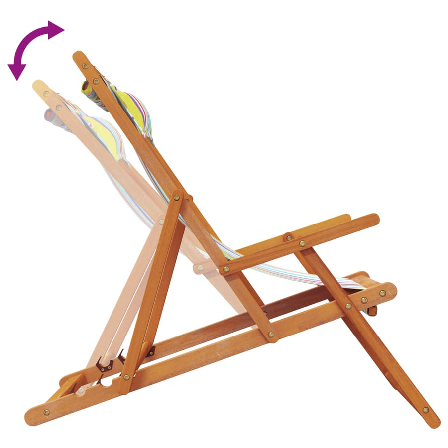 Strandstoelen Inklapbaar Stof Meerkleurig 2