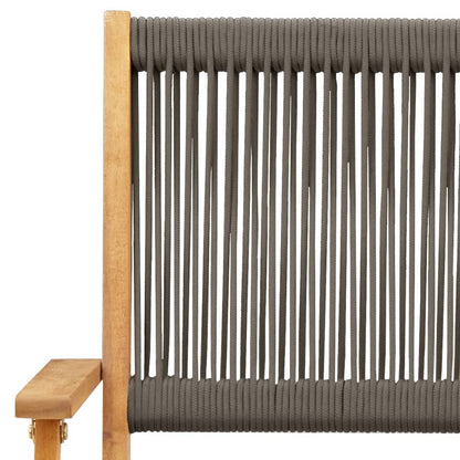 Tuinstoelen 6 st inklapbaar massief acaciahout grijs