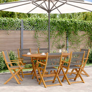 Tuinstoel 54x57x91 cm massief acaciahout grijs