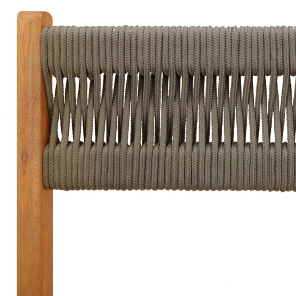 Tuinstoelen 4 st inklapbaar massief acaciahout grijs