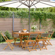 Tuinstoelen 6 st inklapbaar massief acaciahout