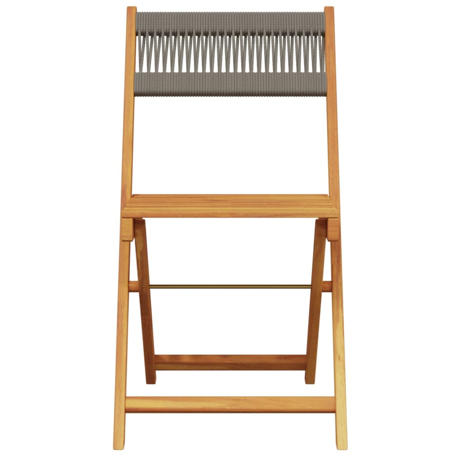 Tuinstoelen 8 st inklapbaar massief acaciahout grijs