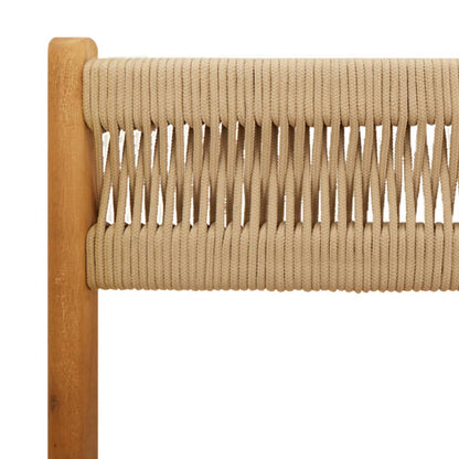 Tuinstoelen 4 st inklapbaar massief acaciahout beige