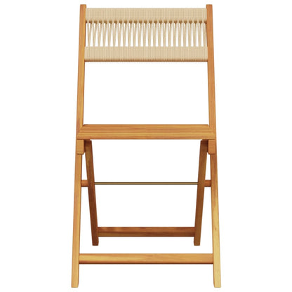 Tuinstoelen 8 st inklapbaar massief acaciahout beige