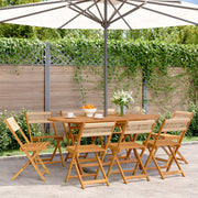 Tuinstoelen 8 st inklapbaar massief acaciahout