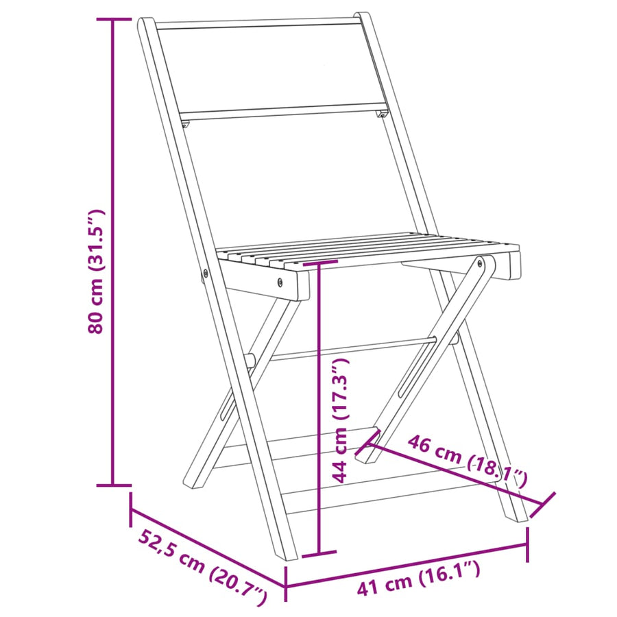 Tuinstoelen 4 st inklapbaar massief hout en stof antracietkleur