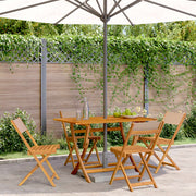 Tuinstoelen 4 st inklapbaar massief acaciahout taupe