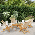Folding Garden Chairs Solid Acacia Wood 4