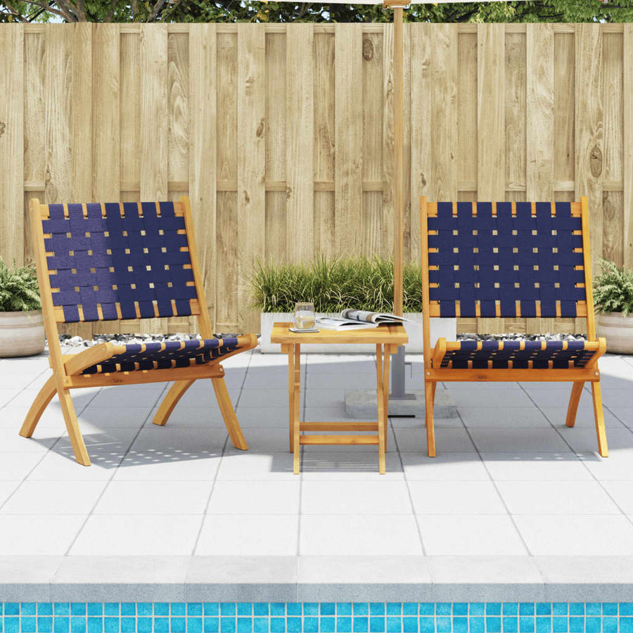Tuinstoelen Inklapbaar Massief Hout Met tafel