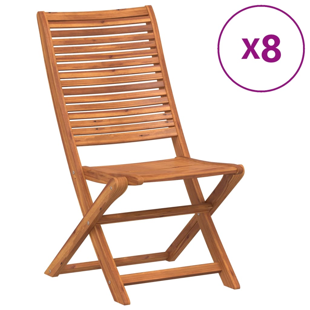 Tuinstoelen Inklapbaar 51X66X95 Cm Massief Acaciahout 8
