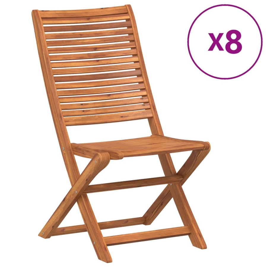 Tuinstoelen Inklapbaar 51X66X95 Cm Massief Acaciahout 8