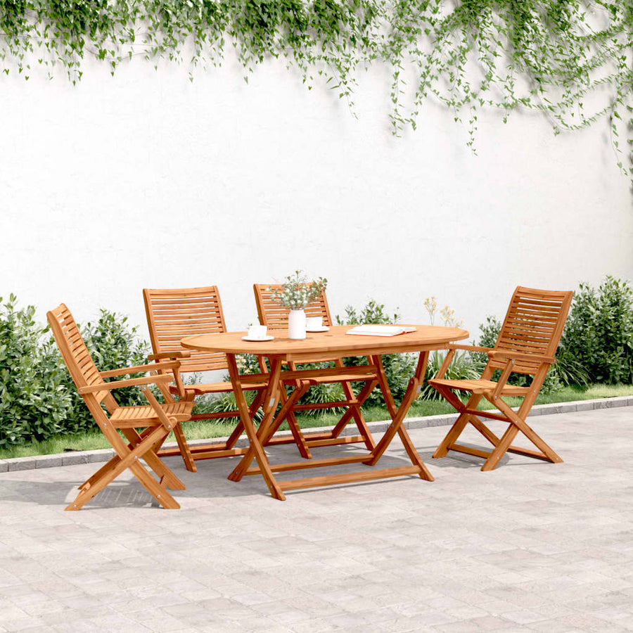 Tuinstoelen Inklapbaar 57X66X95 Cm Massief Acaciahout 4