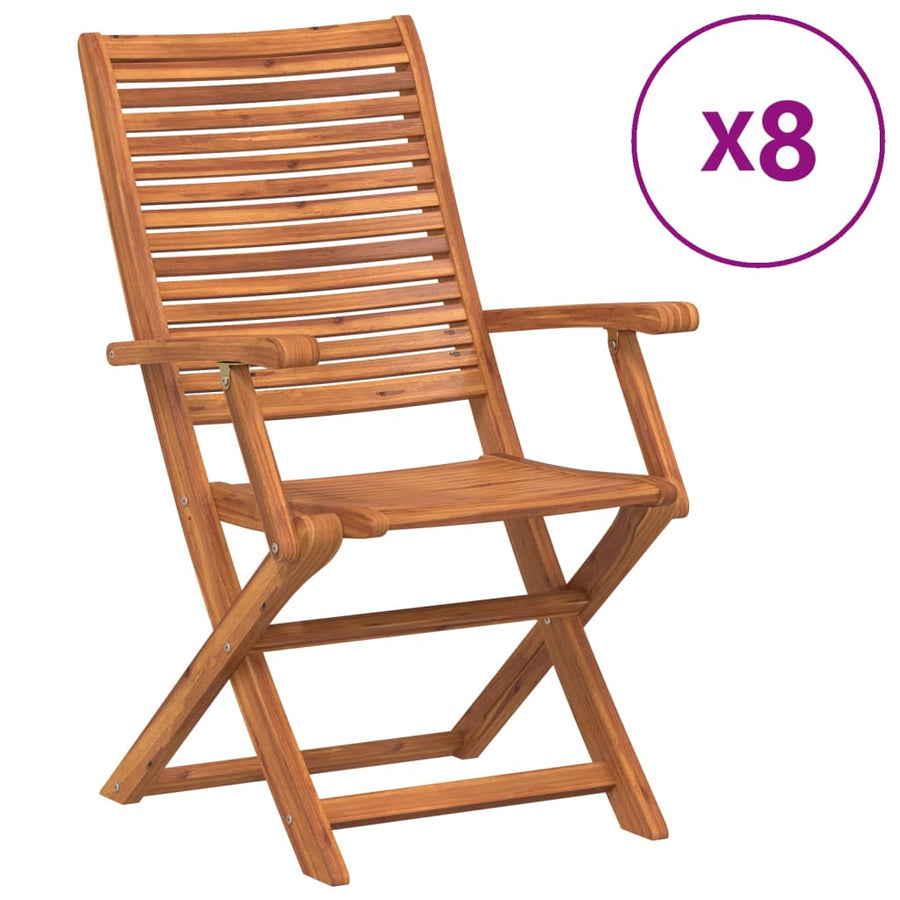 Tuinstoelen Inklapbaar 57X66X95 Cm Massief Acaciahout 8
