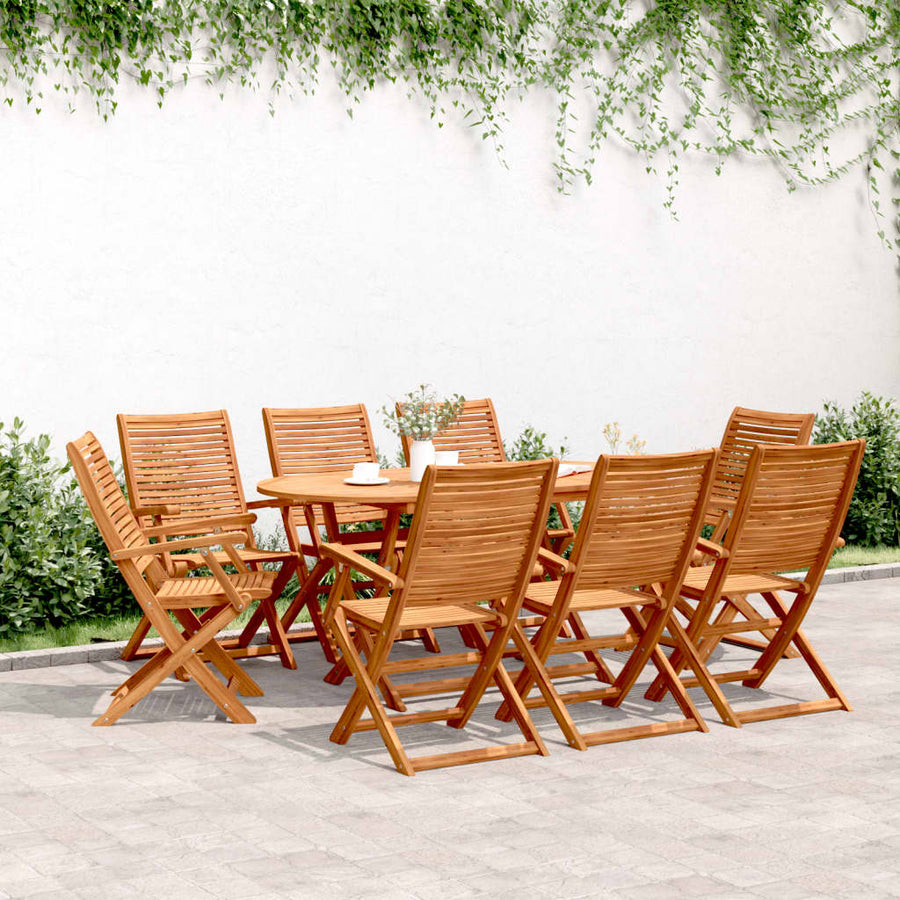 Tuinstoelen Inklapbaar 57X66X95 Cm Massief Acaciahout 8
