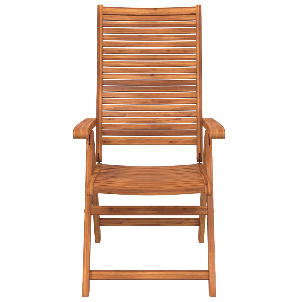 Tuinstoelen Verstelbaar 56X72X107 Cm Massief Acaciahout 6