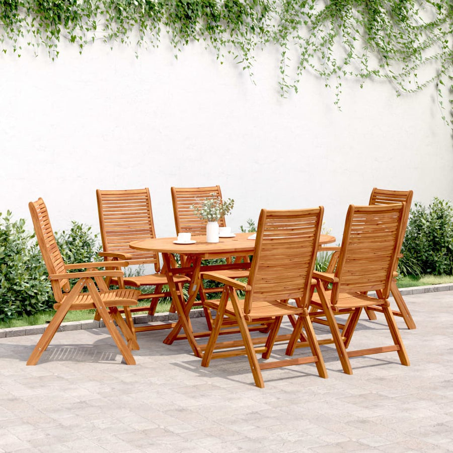 Tuinstoelen Verstelbaar 56X72X107 Cm Massief Acaciahout 6