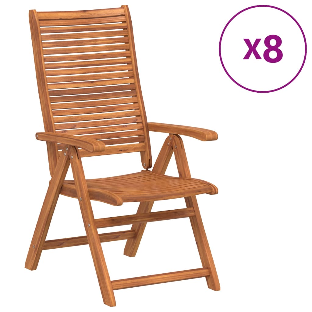 Tuinstoelen Verstelbaar 56X72X107 Cm Massief Acaciahout 8