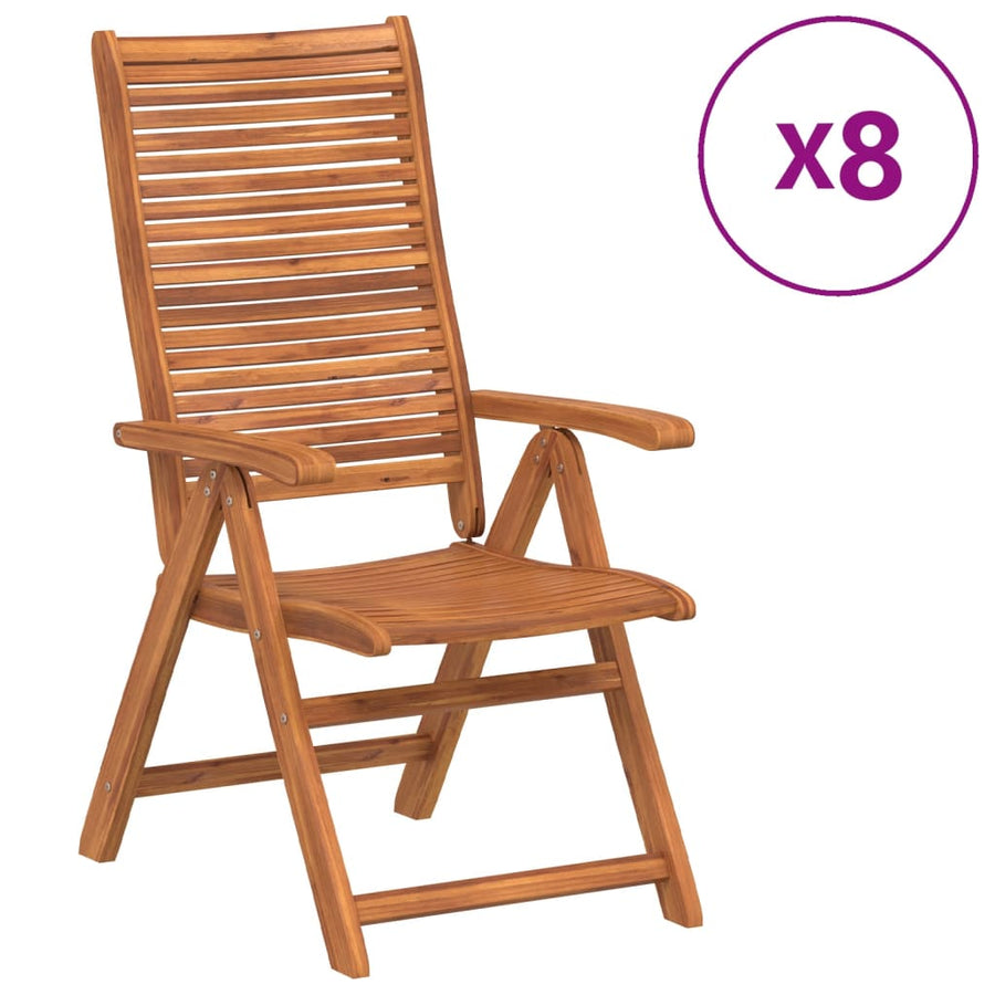 Tuinstoelen Verstelbaar 56X72X107 Cm Massief Acaciahout 8