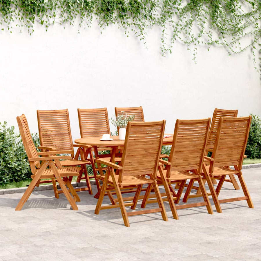 Tuinstoelen Verstelbaar 56X72X107 Cm Massief Acaciahout 8
