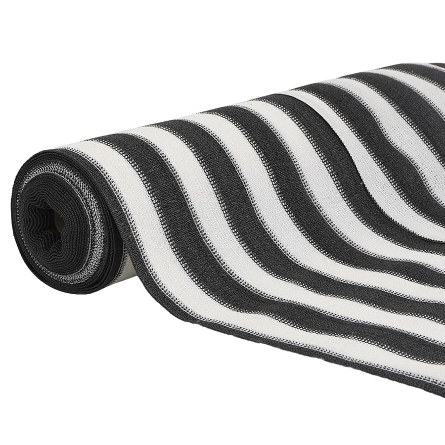 Privacynet 75 g/m² 3,6x10 m HDPE antracietkleurig en wit