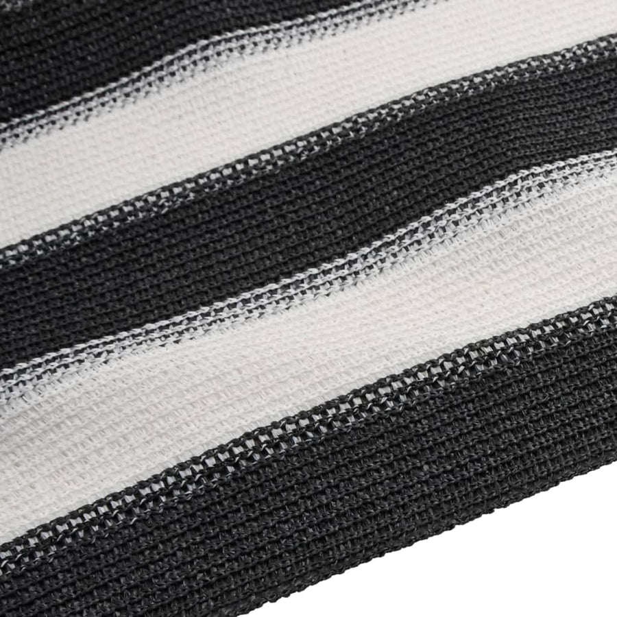 Privacynet 75 g/m² 3,6x10 m HDPE antracietkleurig en wit