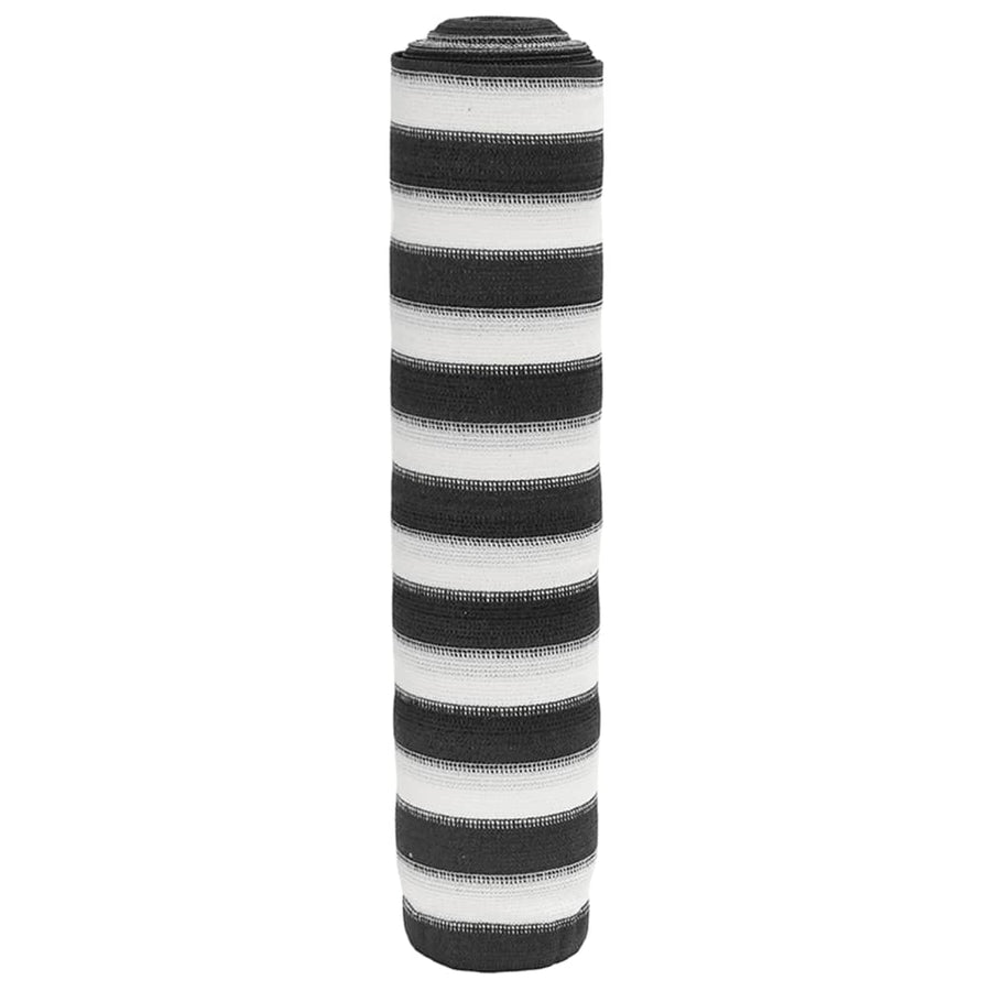 Privacynet 150 g/m² 1,5x50 m HDPE antracietkleurig en wit