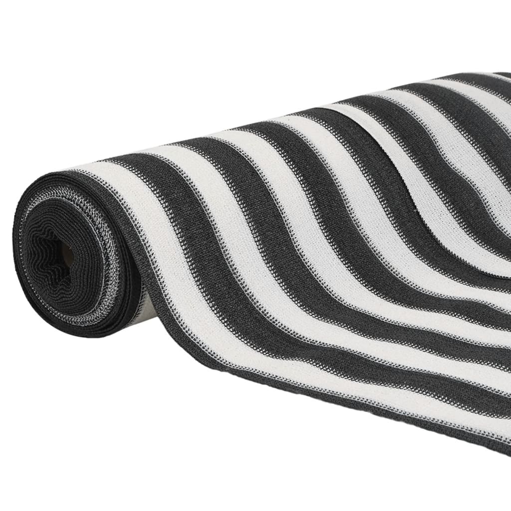 Privacynet 195 g/m² 1x10 m HDPE antracietkleurig en wit