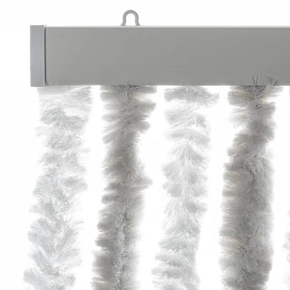 Vliegengordijn Chenille Lichtgrijs En Wit 118 x 220 cm