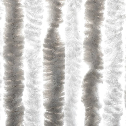 Vliegengordijn Chenille Lichtgrijs En Wit 118 x 220 cm