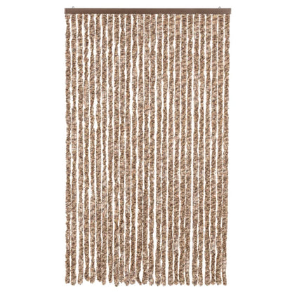 Vliegengordijn Chenille Beige En Donkerbruin 118 x 220 cm