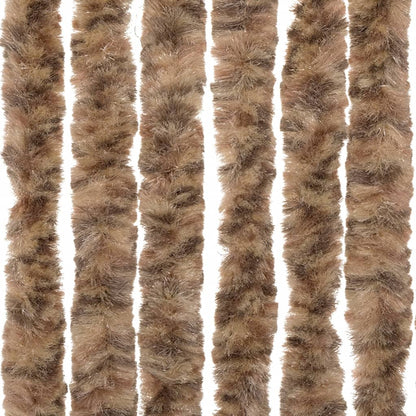 Vliegengordijn Chenille Beige En Donkerbruin 118 x 220 cm