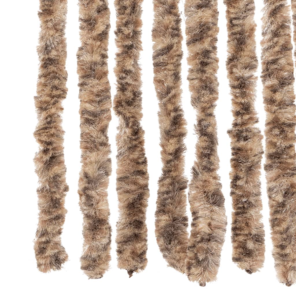 Vliegengordijn Chenille Beige En Donkerbruin 118 x 220 cm